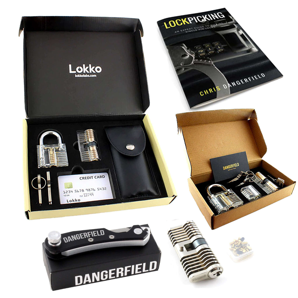 Lock Pick Set - for Beginners+: Lock Picks by LOKKO, Practice Locks, Covert Kit + How-to Guide