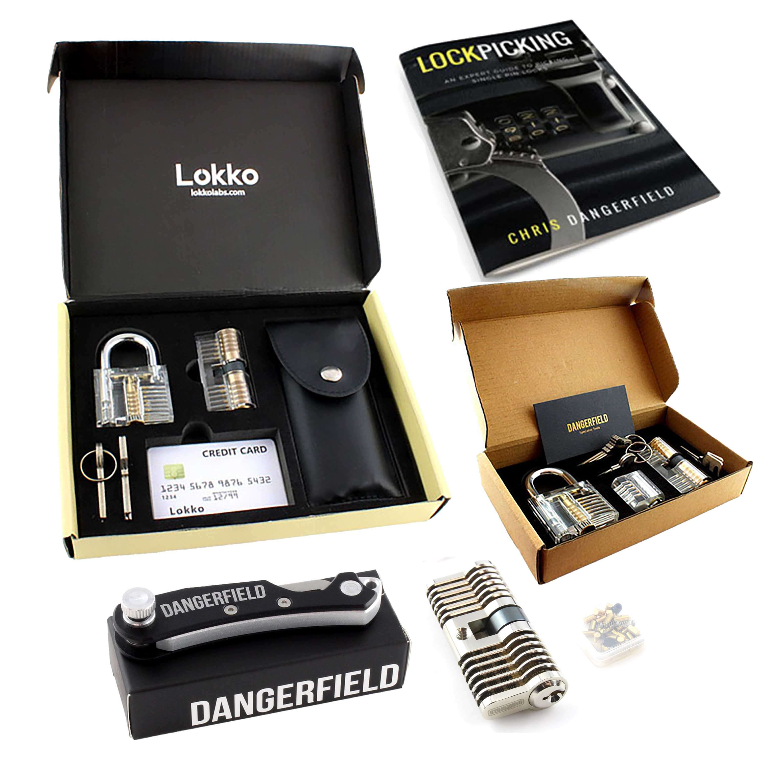 Lock Pick Set - for Beginners+: Lock Picks by LOKKO, Practice Locks, Covert Kit + How-to Guide